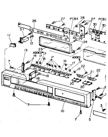 Front panel assembly