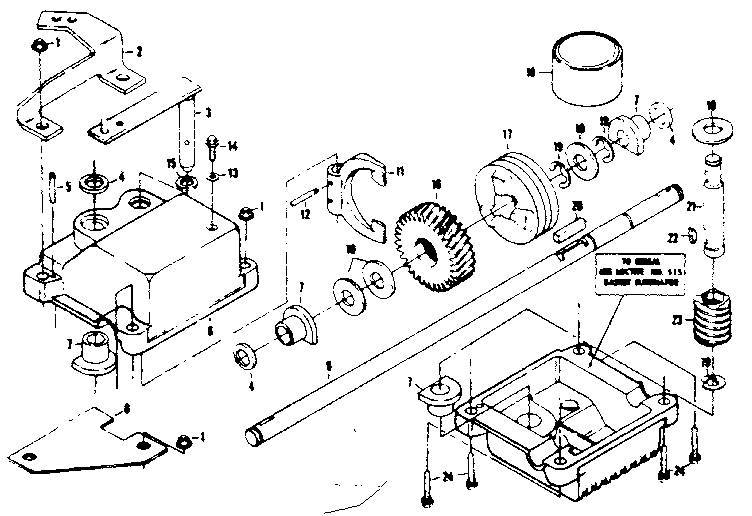 Gear case assembly 85314