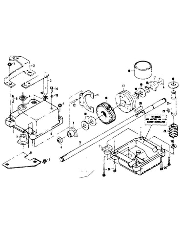 Gear case assembly 85314