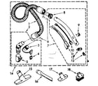 Kenmore 116243268 hose and attachment parts diagram