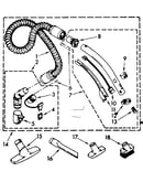 Hose and attachment parts