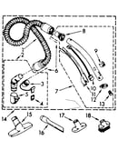Hose and attachment parts