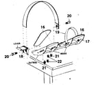 DP BODY TONE 300A foot strap assembly diagram