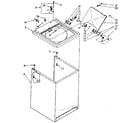 Kenmore 11081321140 top and cabinet parts diagram