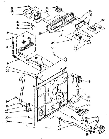 Controls and rear panel parts