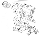 Craftsman 50225891 chassis and hood diagram