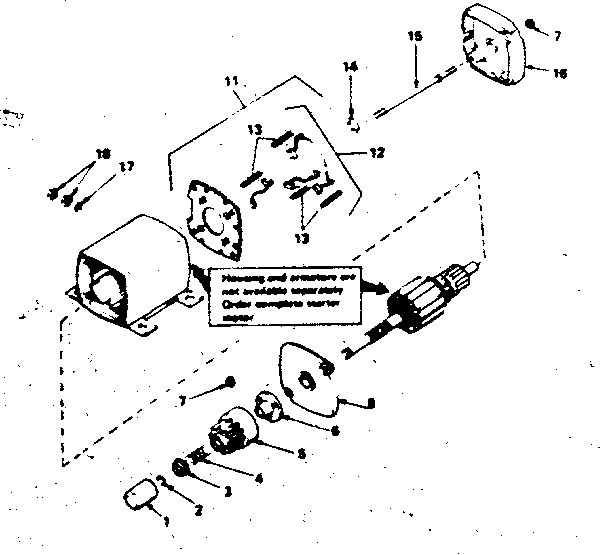 Starter motor no. 33805