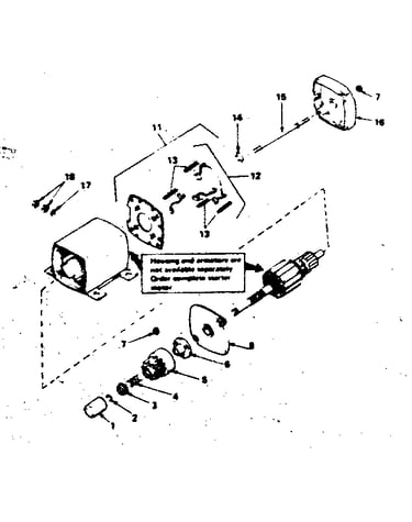Starter motor no. 33805