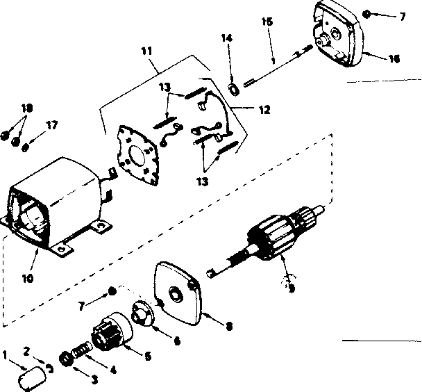 Starter motor no. 33805