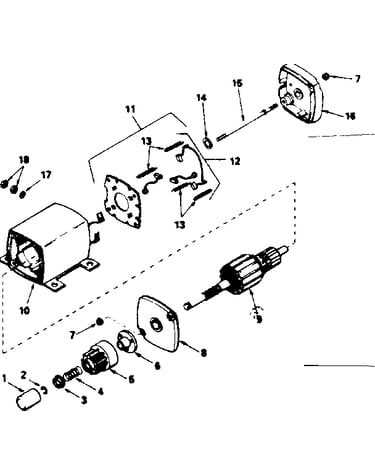 Starter motor no. 33805