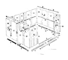 Sears 69668845 floor frame and wall assembly diagram