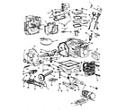 Briggs & Stratton 0749-01 cylinder, crankshaft and engine base group diagram