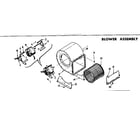 Kenmore 73576752 blower assembly diagram