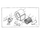 Kenmore 73573751 blower assembly diagram