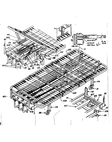 Model no. 145-1084 multi-height hand crank bed