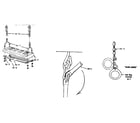 Sears 70172027-80 trapeze bar installation no. 3 & gym ring installation diagram