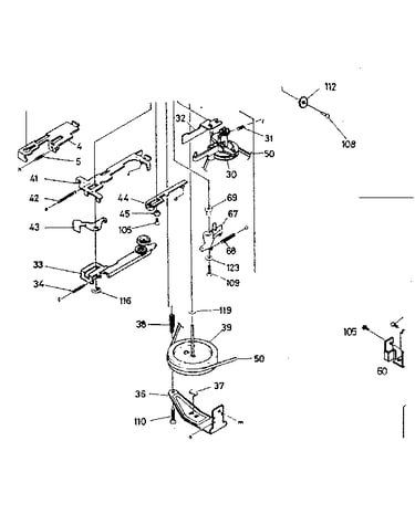 Flywheel and lever assemblies