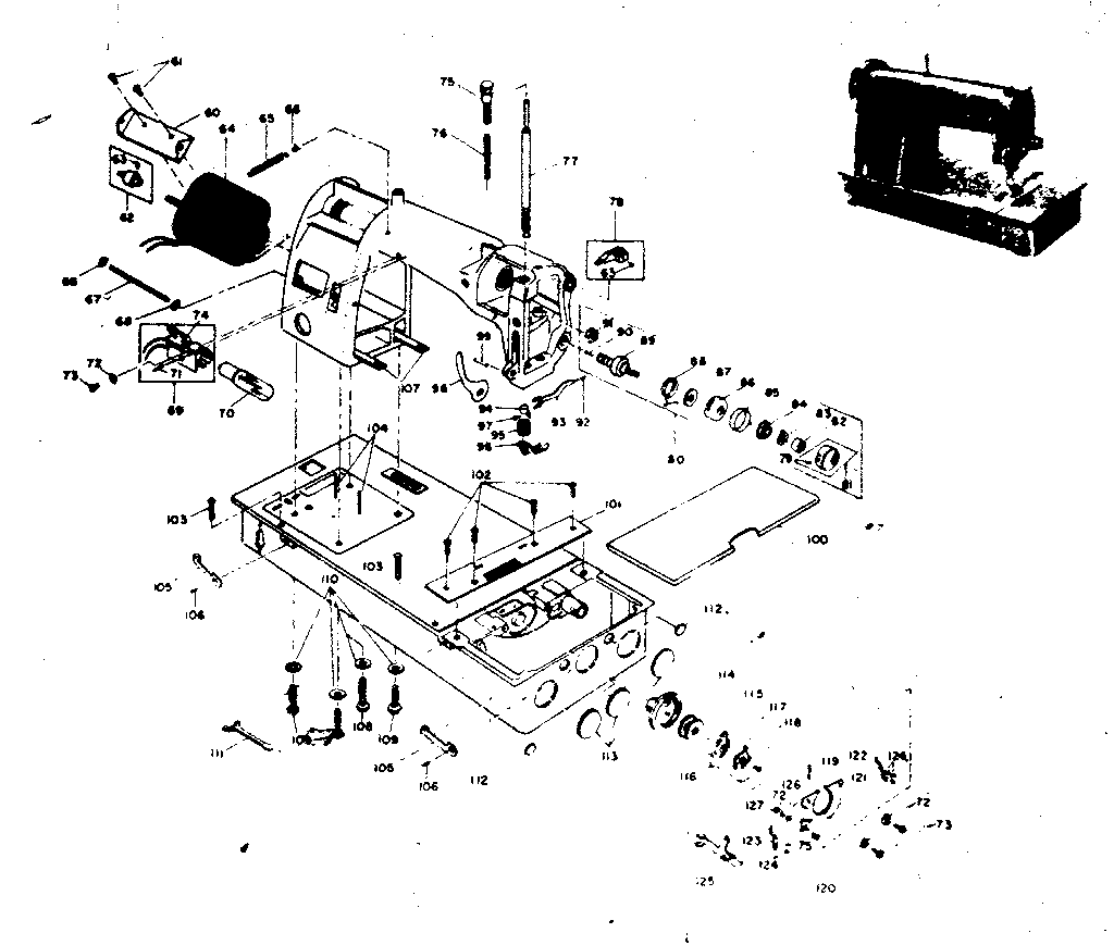 BOBBIN AND TENSION ASSEMBLY