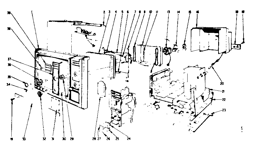 Cabinet exploded view