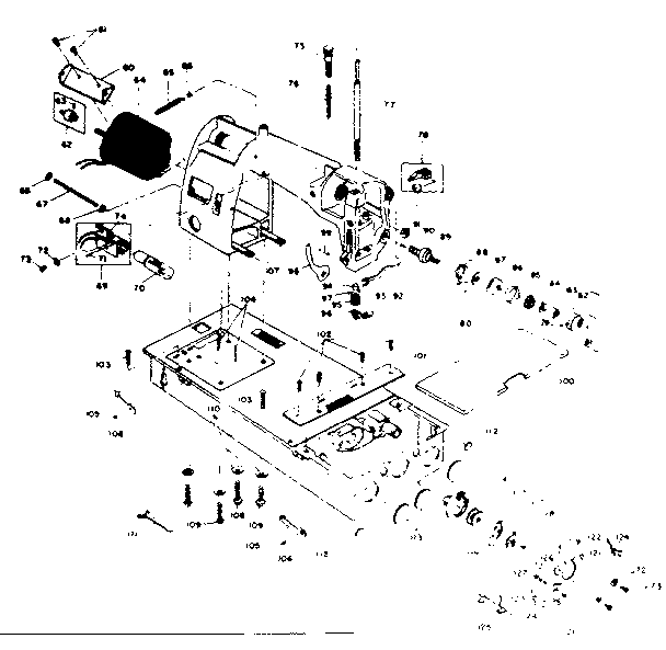 BOBBIN AND TENSION ASSEMBLY