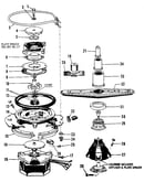 Motor, heater, and spray arm