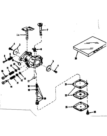 Carburetor no. 630875 (power products)