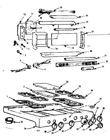Backguard and main top