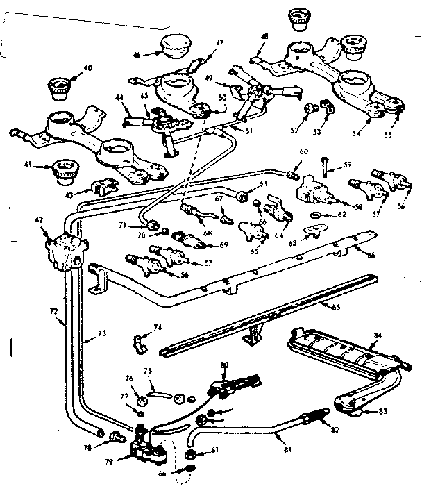 Burner section