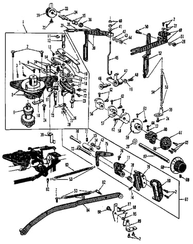 Zigzag guide assembly