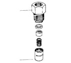 Craftsman 10217333 check valves - vertical piston type - 1" diagram