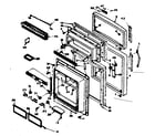 Kenmore 1066664610 door parts diagram