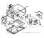 Kenmore 1066664600 freezer section parts diagram