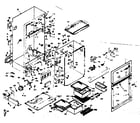 Kenmore 1066664601 cabinet parts diagram