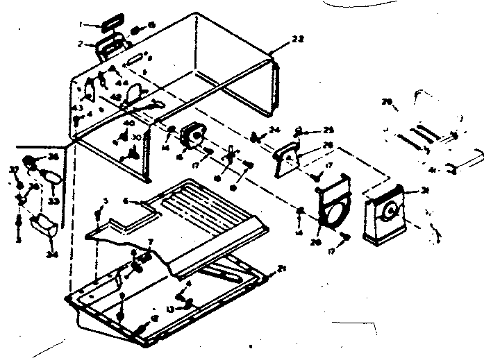 Freezer section parts