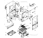 Kenmore 1066665420 cabinet parts diagram