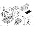Kenmore 1066665420 freezer section parts diagram