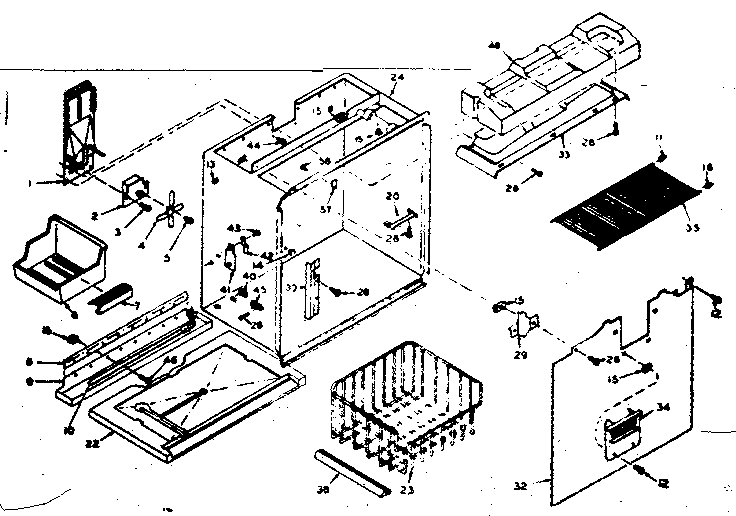 Freezer section parts