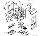 Kenmore 1066668100 cabinet parts diagram