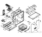 Kenmore 1066668100 freezer section parts diagram