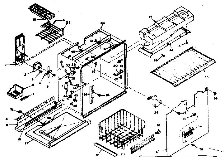 Freezer section parts
