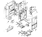 Kenmore 1066668615 cabinet parts diagram