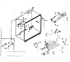 Kenmore 1066668615 freezer section parts diagram