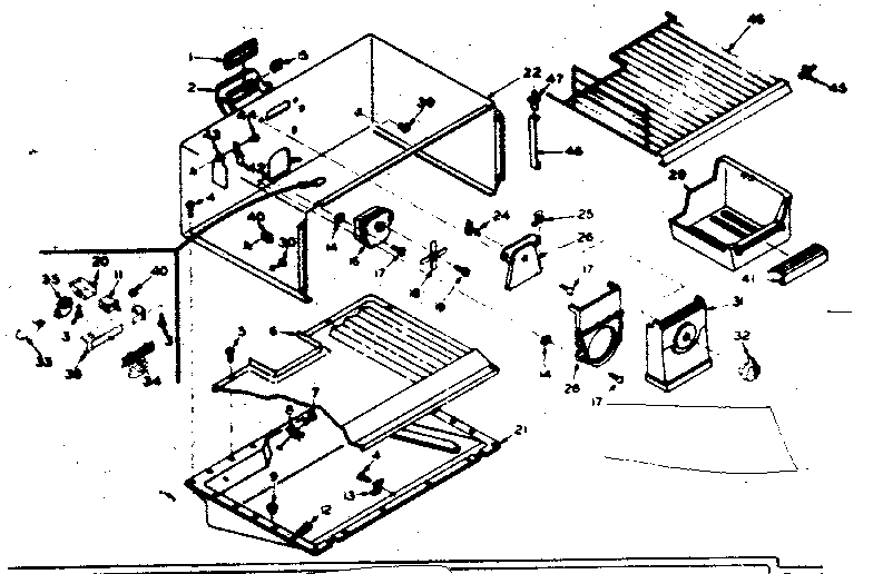 Freezer section parts