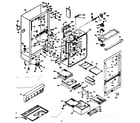Kenmore 1066668802 cabinet parts diagram