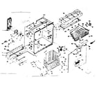Kenmore 1066668802 freezer section parts diagram