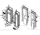 Kenmore 1066669320 door parts diagram