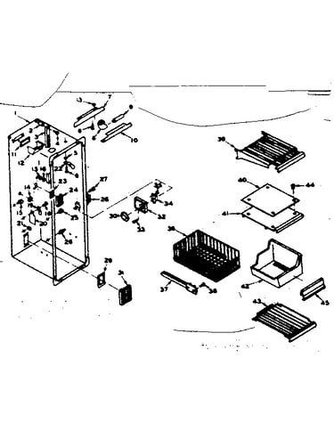Freezer section parts