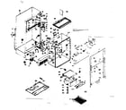 Kenmore 1066674411 cabinet parts diagram