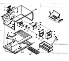 Kenmore 1066674221 freezer section parts diagram