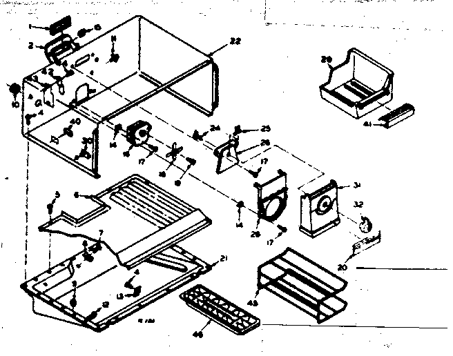 Freezer section parts
